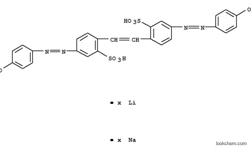벤젠술폰산, 2,2-(1,2-에텐디일)비스5-(4-히드록시페닐)아조-, 리튬나트륨염