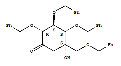 (2R,3S,4S,5S)-2,3,4-Tris(benzyloxy)-5-((benzyloxy)methyl)-5-hydroxycyclohexanone