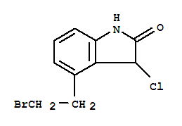 4-(2'-BROMOETHYL)-3-CHLORO-1,3-DIHYDRO-2H-INDOLE-2-ONE