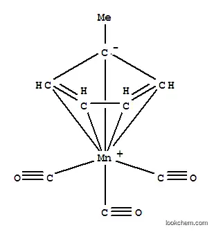 Molecular Structure of 12108-13-3 (Manganese,tricarbonyl[(1,2,3,4,5-h)-1-methyl-2,4-cyclopentadien-1-yl]-)