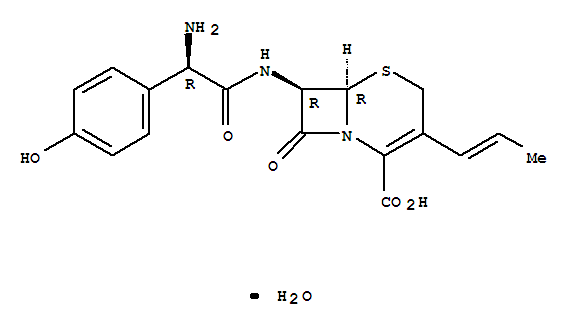 Cefprozilhydrate;(6R,7R)-7-[[(2R)-2-amino-2-(4-hydroxyphenyl)acetyl]amino]-8-oxo-3-(1-propen-1-yl)-5-thia-1-azabicyclo[4.2.0]oct-2-ene-2-carboxylicacid,hydrate(1:1)