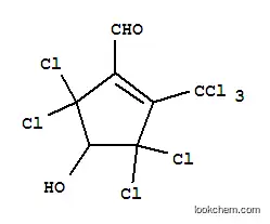 3,3,5,5-テトラクロロ-4-ヒドロキシ-2-(トリクロロメチル)シクロペンタ-1-エン-1-カルバルデヒド