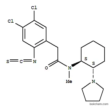 2-이소티오시아네이토-4,5-디클로로-N-메틸-N-(2-(1-피롤리디닐)시클로헥실)벤젠아세트아미드