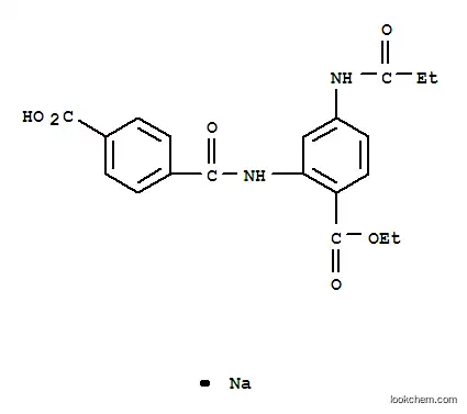 에틸 2-(4'-카르복시벤즈아미도)-4-프로피온아미도벤조에이트