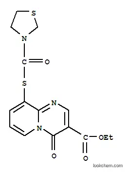 4H-피리도(1,2-a)피리미딘-3-카르복실산, 4-옥소-9-((3-티아졸리디닐카르보닐)티오)-, 에틸 에스테르