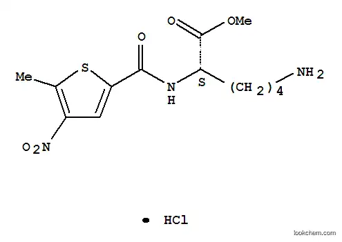 L-라이신, N(sup 2)-((5-메틸-4-니트로-2-티에닐)카르보닐)-, 메틸 에스테르, 모노하이드로클로라이드