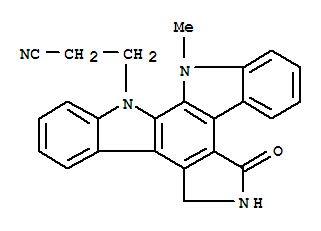 Go6976;PD406976;5,6,7,13-tetrahydro-13-methyl-5-oxo-12H-indolo[2,3-a]pyrrolo[3,4-c]carbazole-12-propanenitrile