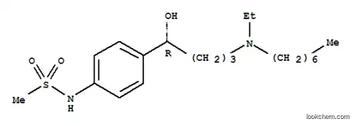 메탄술폰아미드, N-(4-((1R)-4-(에틸헵틸아미노)-1-히드록시부틸)페닐)-