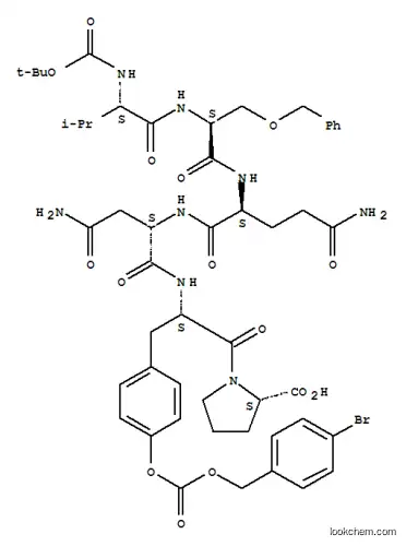 tert-부틸옥시카르보닐-발릴-(벤질)세릴-글루타미닐-아스파라기닐-(BrZ)티로실-프롤린