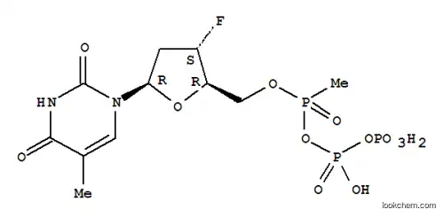 3'-플루오로-2',3'-디데옥시티미딘-5'-(알파-메틸포스포닐)-베타,감마-디포스페이트