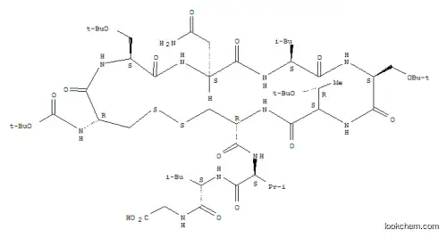 t-부틸옥시카르보닐-시클로(시스테이닐-t-부틸세릴-아스파라기닐-류실-t-부틸세릴-t-부틸트레오닐-시스테이닐)-발릴-류실-글리신