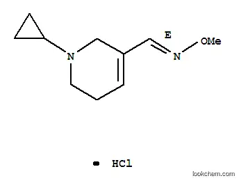 1-사이클로프로필-1,2,5,6-테트라하이드로피리딘-3-카복스알데하이드-O-메틸옥심 e 하이드로클로라이드