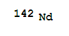 Neodymium, isotope ofmass 142