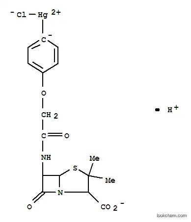 6-[(2-시클로헥사트리에닐옥시아세틸)아미노]-3,3-디메틸-7-옥소-4-티아-1-아자 비시클로[3.2.0]헵탄-2-카르복실레이트, 수소(+1) 양이온, 수은(+ 2) 양이온, 염화물