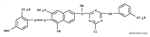 7-[[4-クロロ-6-[(3-スルホフェニル)アミノ]-1,3,5-トリアジン-2-イル](メチル)アミノ]-4-ヒドロキシ-3-[(4-メトキシ-2-スルホフェニル)アゾ]-2-ナフタレンスルホン酸