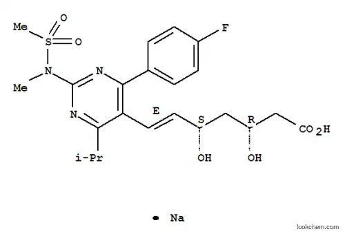 ナトリウム=(3R,5S,E)-7-[4-(4-フルオロフェニル)-6-イソプロピル-2-(N-メチルメタンスルホンアミド)ピリミジン-5-イル]-3,5-ジヒドロキシヘプタ-6-エノアート