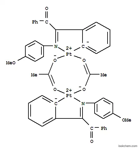 비스(mu-(아세토-O:O'))비스(N-(4-메톡시페닐)-알파-벤조일벤질리덴아민)디백금(II)