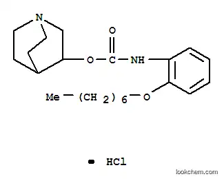 카르 밤산, (2- (헵틸 옥시) 페닐)-, 1- 아자비 시클로 (2.2.2) 옥트 -3- 일 에스테르, 모노 히드로 클로라이드