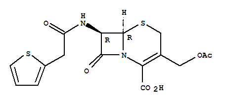 (6R,7R)-3-(Acetoxymethyl)-8-oxo-7-(2-(thiophen-2-yl)acetamido)-5-thia-1-aza-bicyclo[4.2.0]oct-2-ene-2-carboxylicacid