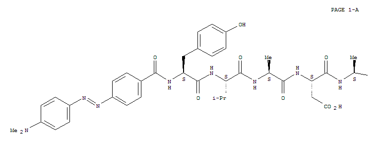 L-Valinamide,N-[4-[[4-(dimethylamino)phenyl]azo]benzoyl]-L-tyrosyl-L-valyl-L-alanyl-L-α-aspartyl-L-alanyl-L-prolyl-N-[2-[(5-sulfo-1-naphthalenyl)amino]ethyl]-