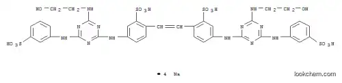 2,2′-(1,2-エテンジイル)ビス[5-[[4-[(2-ヒドロキシエチル)アミノ]-6-[[3-(ソジオオキシスルホニル)フェニル]アミノ]-1,3,5-トリアジン-2-イル]アミノ]ベンゼンスルホン酸ナトリウム]