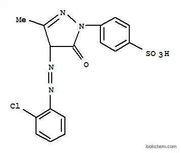 4-[[4-[(2-クロロフェニル)アゾ]-4,5-ジヒドロ-3-メチル-5-オキソ-1H-ピラゾール]-1-イル]ベンゼンスルホン酸