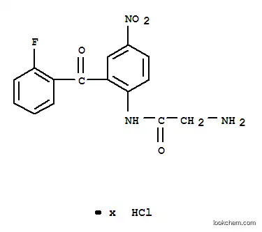 2-아미노-2'-(o-플루오로벤조일)-4'-니트로아세트아닐리드 염산염