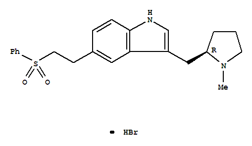 EletriptanHBr;UK-116044;(R)-3-((1-methylpyrrolidin-2-yl)methyl)-5-(2-(phenylsulfonyl)ethyl)-1H-indolehydrobromide
