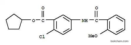 시클로펜틸 2-클로로-5-[(2-메톡시벤조일)아미노]벤조에이트