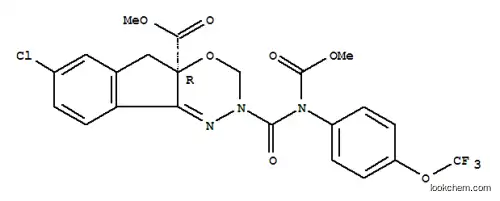 인데노1,2-e1,3,4옥사디아진-4a(3H)-카르복실산, 7-클로로-2,5-디하이드로-2-(메톡시카르보닐)4-(트리플루오로메톡시)페닐아미노카르보닐-, 메틸 에스테르, (4aR)-