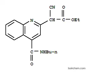 에틸 4-((부틸 아미노) 카르 보닐)-알파-시아 노 -2- 퀴놀린 아세테이트