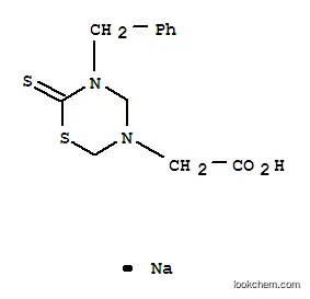 ナトリウム 2-(5-ベンジル-6-スルファニリデン-1,3,5-チアジアジナン-3-イル)アセタート