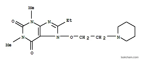 테오필린, 8-에틸-7-(2-피페리디노에톡시)-