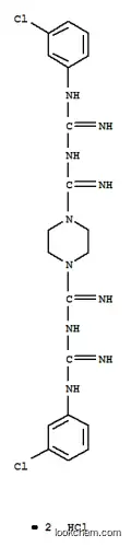 1,4-피페라진디카르복스아미딘, N,N'-비스((m-클로로페닐)아미디노)-, 디히드로클로라이드