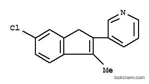 3-(6-クロロ-3-メチル-1H-インデン-2-イル)ピリジン
