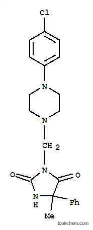 히단토인, 3-((4-클로로페닐피페라지닐)메틸)-5-메틸-5-페닐-