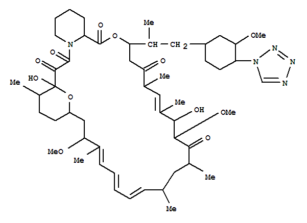 Zotarolimus(ABT-578);42-deoxy-42-(1H-tetrazol-1-yl)-(42S)-Rapamycin