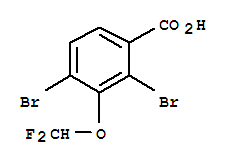 2,4-DIBROMO-3-(DIFLUOROMETHOXY)BENZOICACID