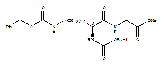 N2-[(1,1-Dimethylethoxy)carbonyl]-N6-[(phenylmethoxy)carbonyl]-L-lysylglycinemethylester