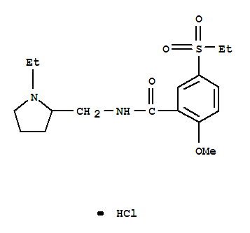 N-((1-Ethylpyrrolidin-2-yl)methyl)-5-(ethylsulfonyl)-2-methoxybenzamidehydrochloride