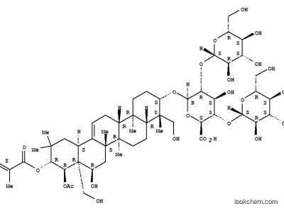 22α-(アセチルオキシ)-16α,24,28-トリヒドロキシ-21β-[[(Z)-2-メチル-1-オキソ-2-ブテニル]オキシ]オレアナ-12-エン-3β-イル4-O-[2-O-(β-D-gluco-ヘキソピラノシル)-β-D-gluco-ヘキソピラノシル]-β-D-gluco-ヘキソピラノシドウロン酸
