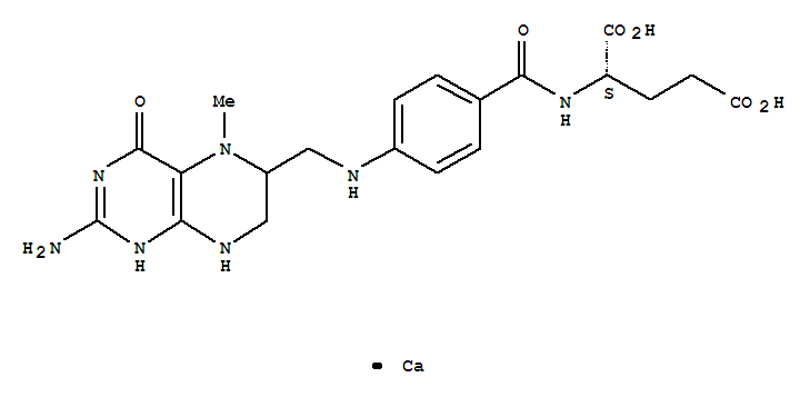 L-Glutamicacid,N-4-(2-amino-1,4,5,6,7,8-hexahydro-5-methyl-4-oxo-6-pteridinyl)methylaminobenzoyl-,calciumsalt(1:1)
