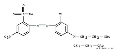 2,2′-[[3-クロロ-4-[[2-(メチルスルホニル)-4-ニトロフェニル]アゾ]フェニル]イミノ]ビスエタノールジアセタート