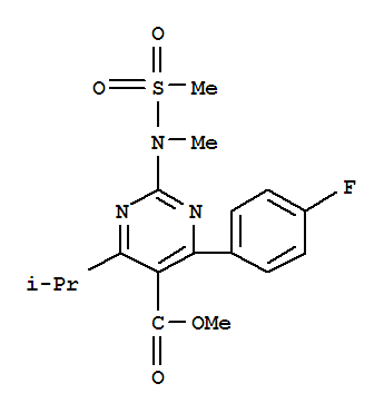 Methyl4-(4-fluorophenyl)-6-isopropyl-2-[(N-methyl-N-methylsulfonyl)amino]pyrimidine-5-carboxylate