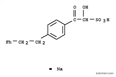 (p-페네틸페닐)글리옥살 화합물. 중아황산나트륨으로