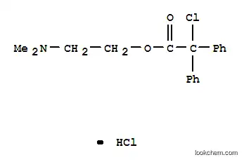 벤젠 아세트산, α- 클로로 -α- 페닐-, 2- (디메틸 아미노) 에틸 에스테르, 염산염