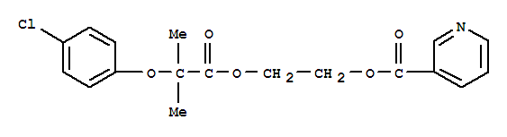 Etofibrate;Nicotinicacid,2-hydroxyethylester2-(p-chlorophenoxy)-2-methylpropionate(ester)