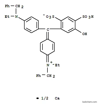 디하이드로겐 비스[(벤질)[4-[[4-(벤질에틸아미노)페닐](5-하이드록시-2,4-디설포나토페닐)메틸렌]사이클로헥사-2,5-디엔-1-일리덴](에틸)암모늄], 칼슘 소금