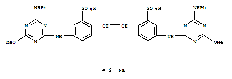 Disodium4,4'-bis[(4-anilino-6-methoxy-1,3,5-triazin-2-yl)amino]stilbene-2,2'-disulphonate