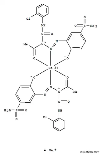 코발테이트(1-), 비스[2-[[5-(아미노설포닐)-2-하이드록시페닐]아조]-N-(2-클로로페닐)-3-옥소부탄아미다토(2-)]-, 나트륨